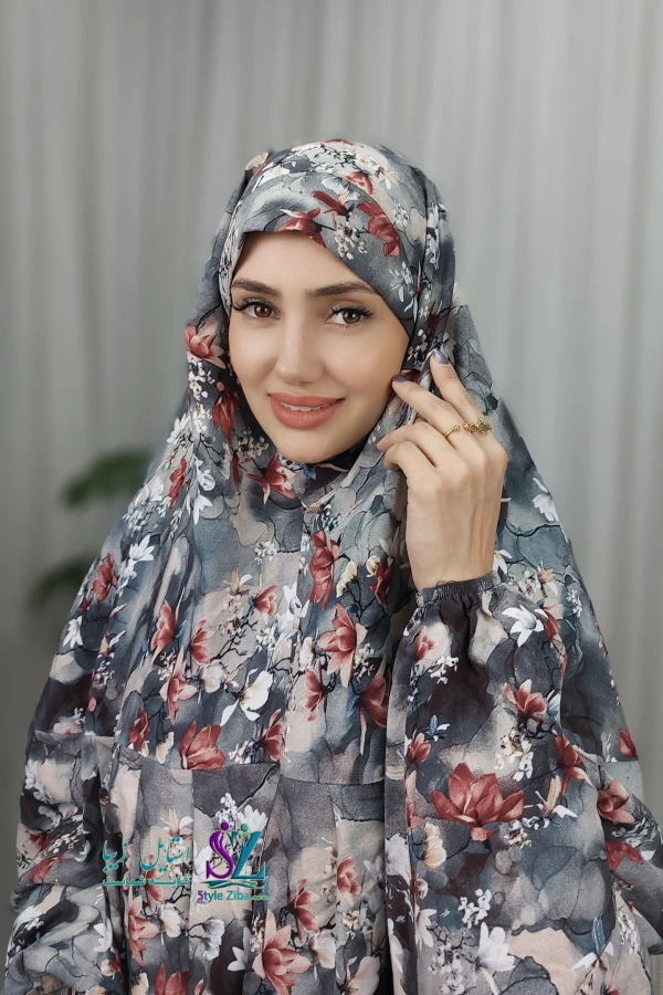 چادر نماز آستین دار نخی(طرح 05)