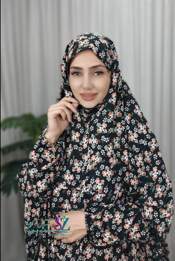 چادر نماز آستین دار نخی (طرح 07)