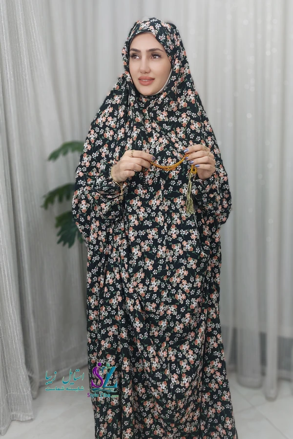 چادر نماز آستین دار نخی (طرح 07)