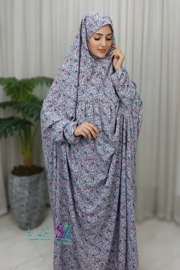 چادر نماز استین دار نخی (طرح 12)