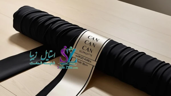 پارچه کن کن ژورژت نرگس لب ترکی کره عرض 90cm