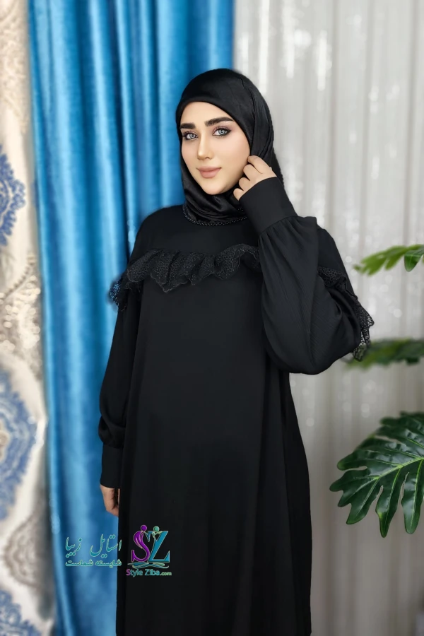 مانتو عبایی جلو بسته زنانه صبا