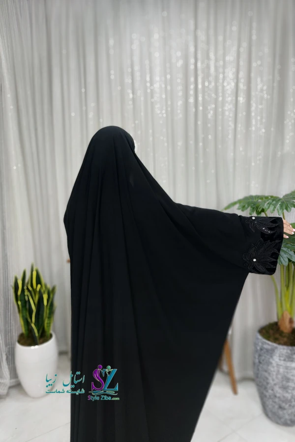 چادر جده جواهردوزی یاسمین