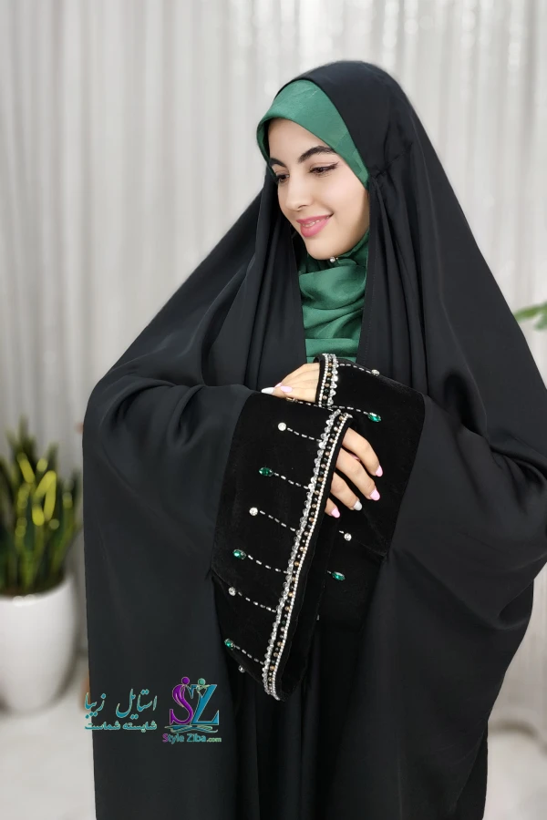 چادر جده جواهردوزی چهرزاد