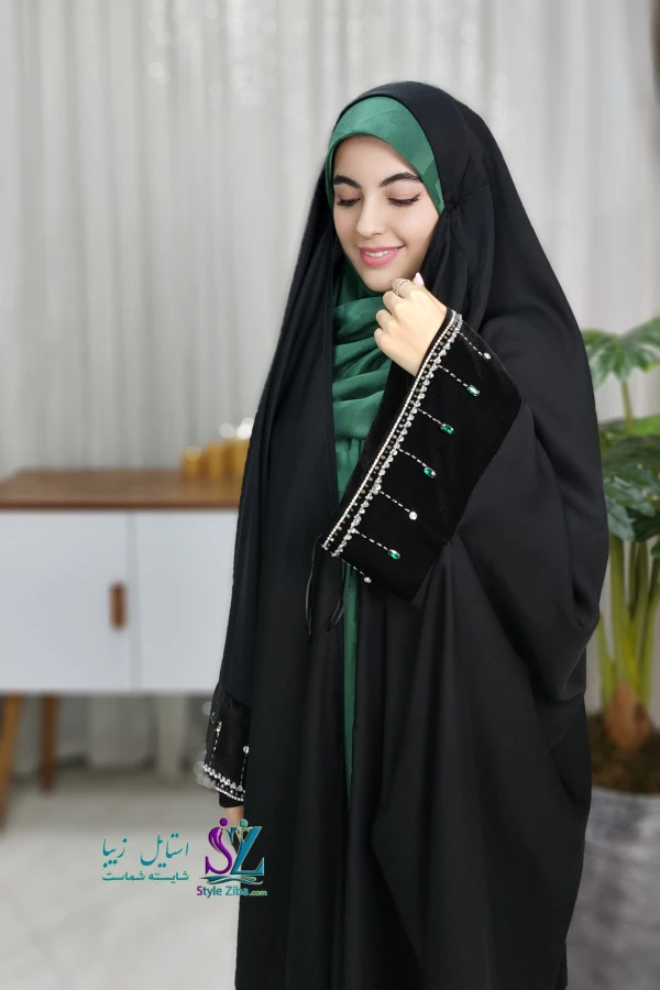 چادر جده جواهردوزی چهرزاد