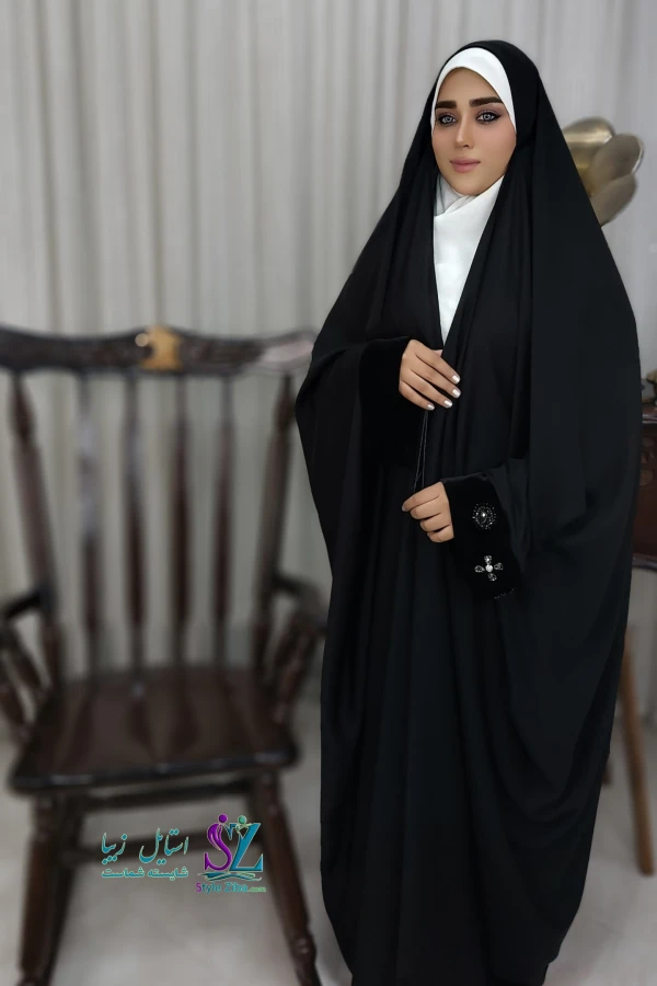 چادر جده جواهردوزی دیبا