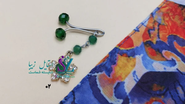 گیره روسری مهربان آویزدار زرین