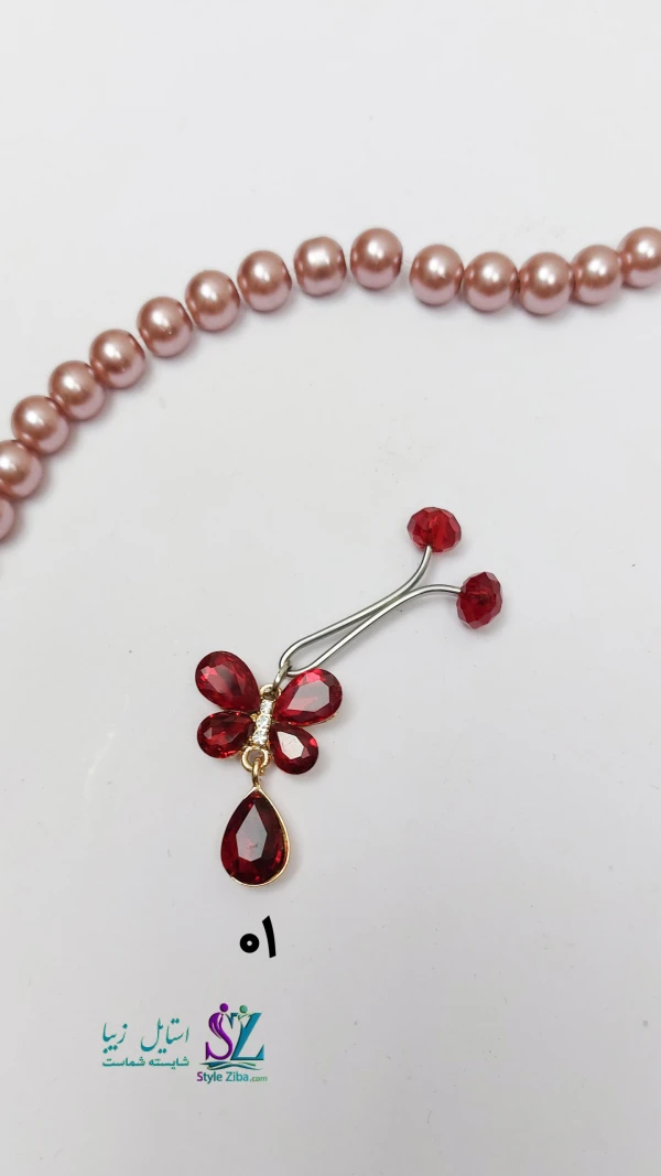 گیره روسری مهربان مجلسی پروانه