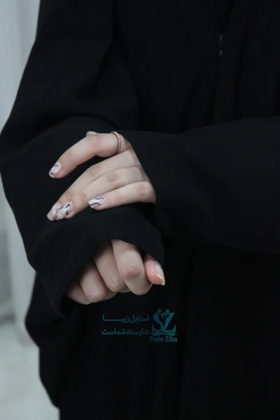 چادر جده لبنانی آستین کتی کرپ کره