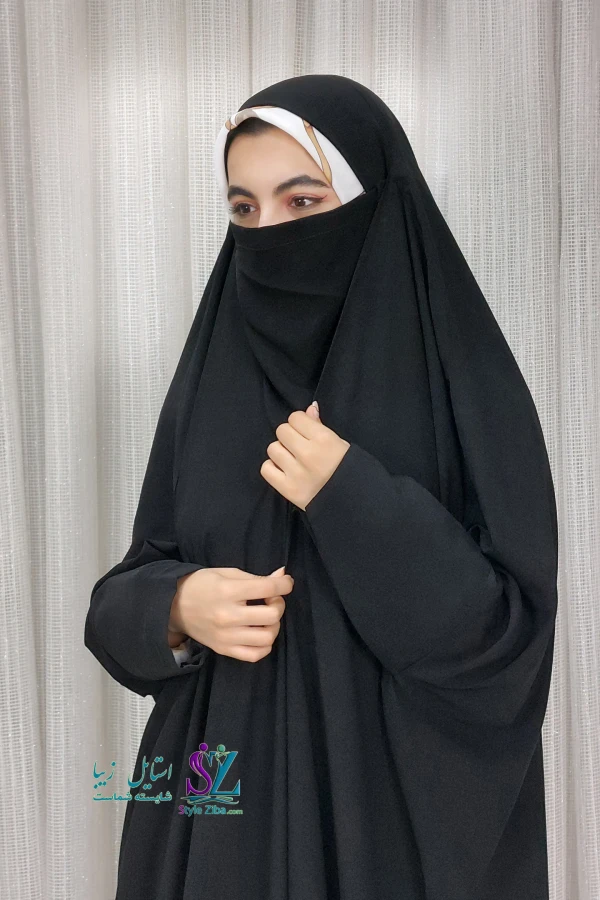 چادر جده لبنانی آستین کتی کرپ ایرانی