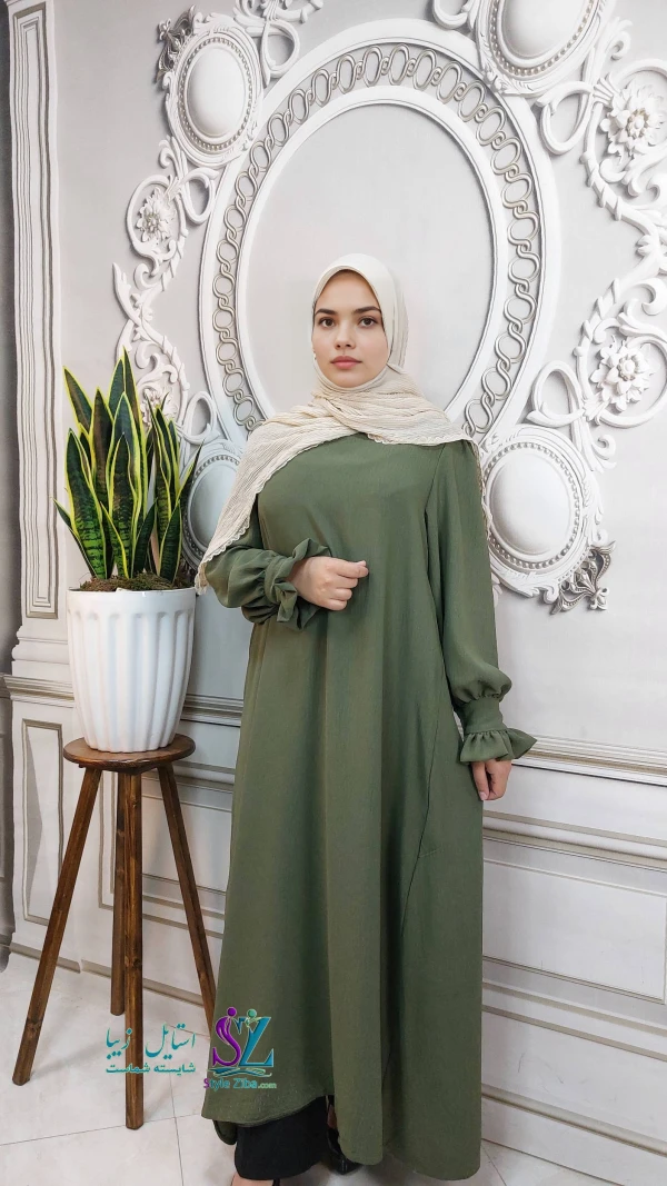 عبا زنانه کدB ابروبادی شکیبا(سدری)