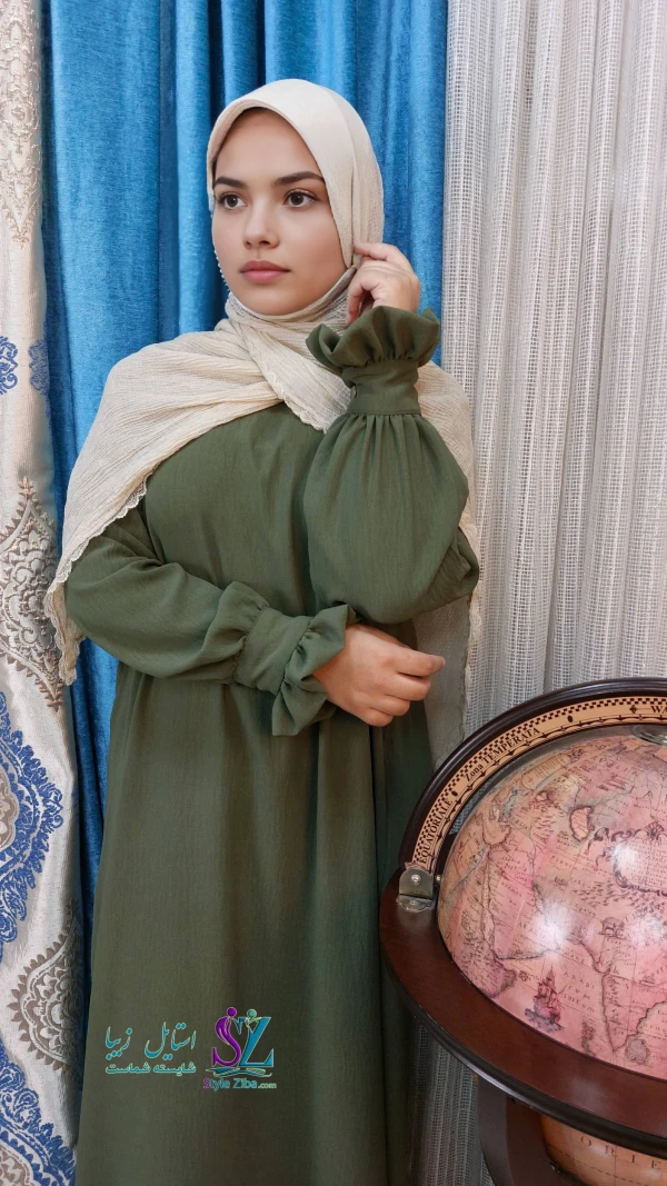 عبا زنانه کدB ابروبادی شکیبا(سدری)