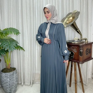 عبا زنانه کریشه لاینی نغمه(طوسی-خاکستری)