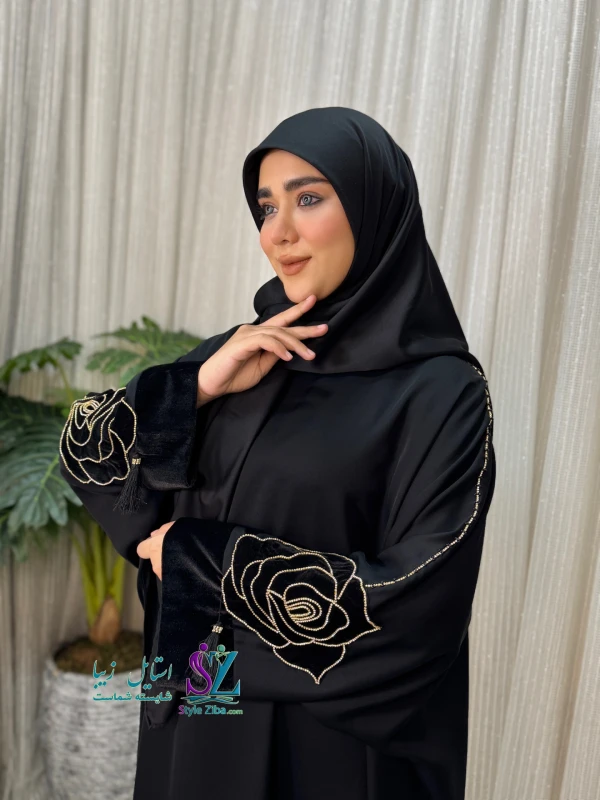 عبا زنانه مجلسی آلاله (طرح2)