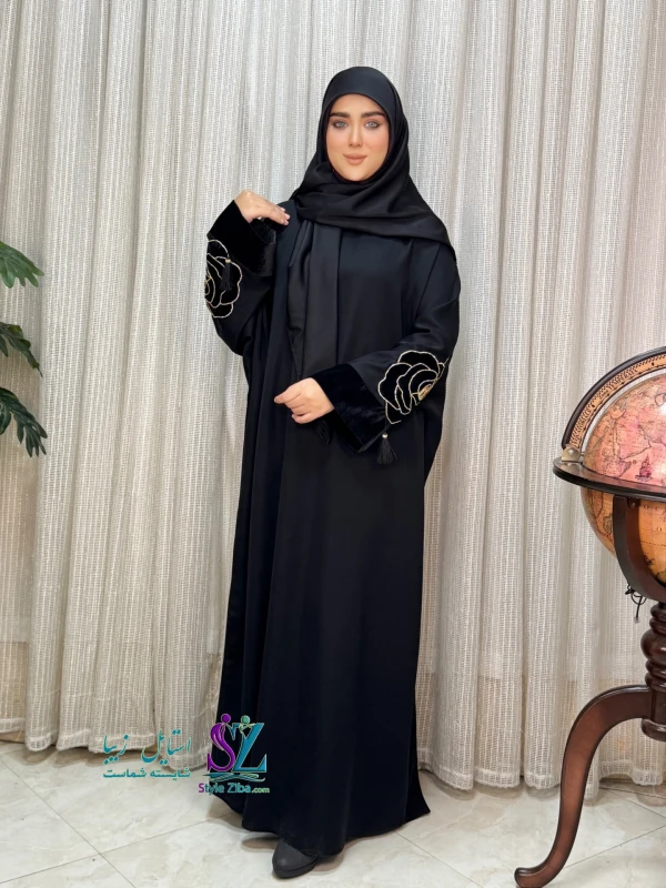 عبا زنانه مجلسی آلاله (طرح2)