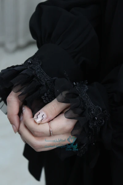 چادر جده مچ گیپور پاپیون کرپ ایرانی