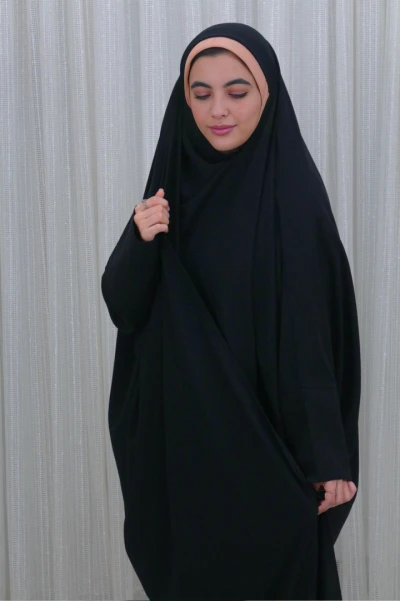 چادر بحرینی آستین کتی کرپ کره