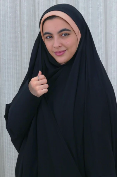 چادر بحرینی آستین کتی کرپ کره