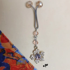 گیره روسری مهربان آویزدار زرین(03)