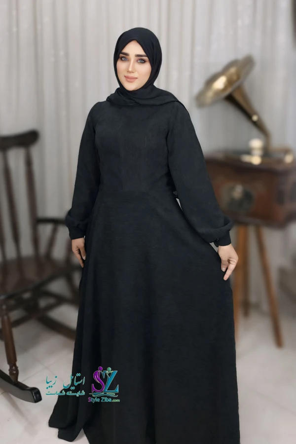 مانتو عبایی زنانه مخمل کبریتی هیما