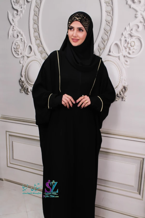 عبا زنانه آیلین (مغزی دوزی طلایی)