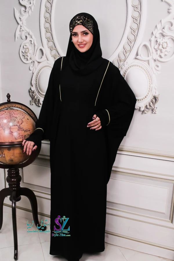 عبا زنانه آیلین (مغزی دوزی طلایی)