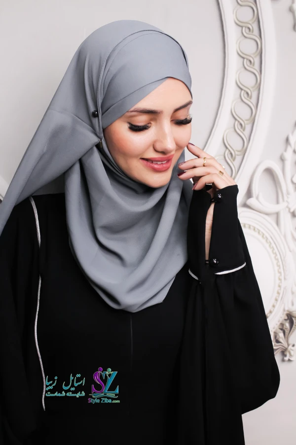 عبا زنانه آیلین (مغزی دوزی نقره ای)