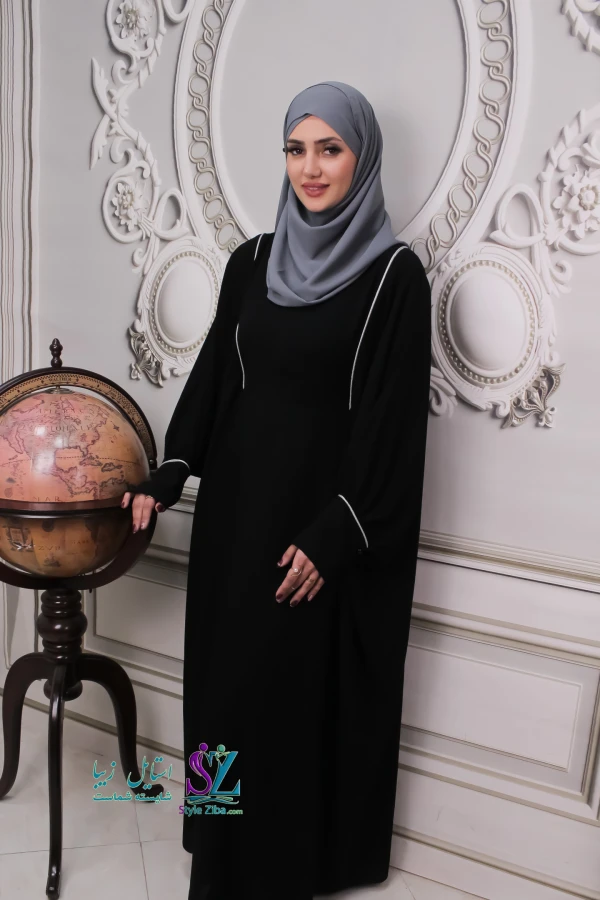 عبا زنانه آیلین (مغزی دوزی نقره ای)