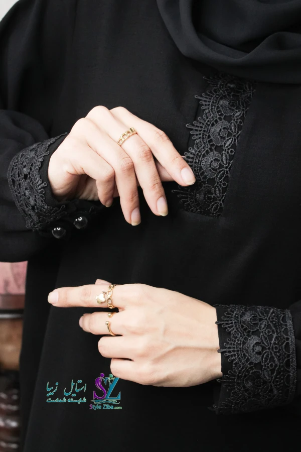 عبا زنانه مشکی سدنا
