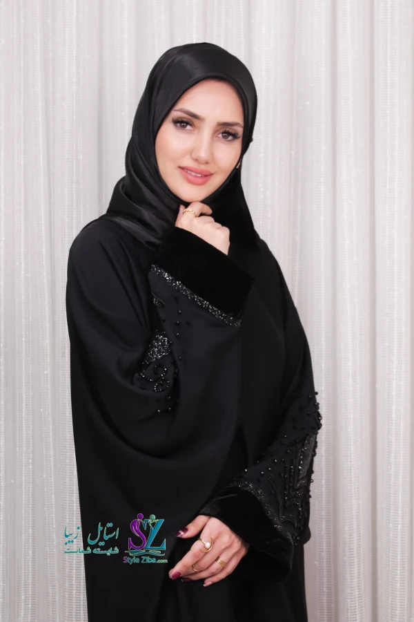 عبا زنانه جواهر دوزی ملورین