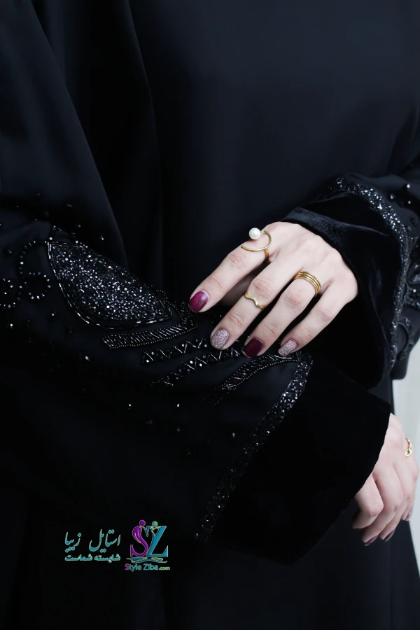 عبا زنانه جواهر دوزی ملورین