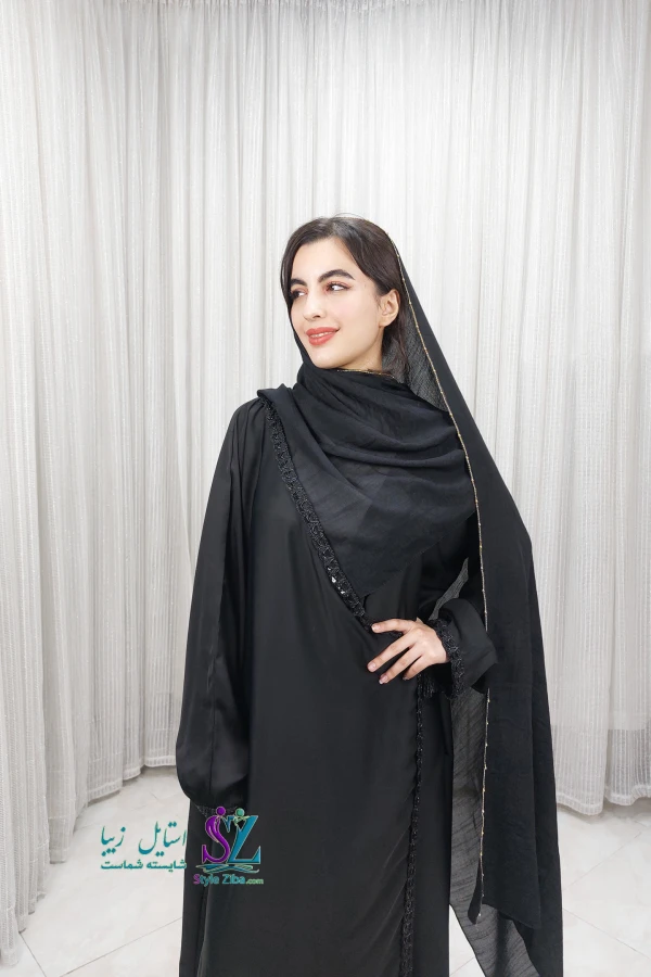 عبا زنانه گیپوردار سودا