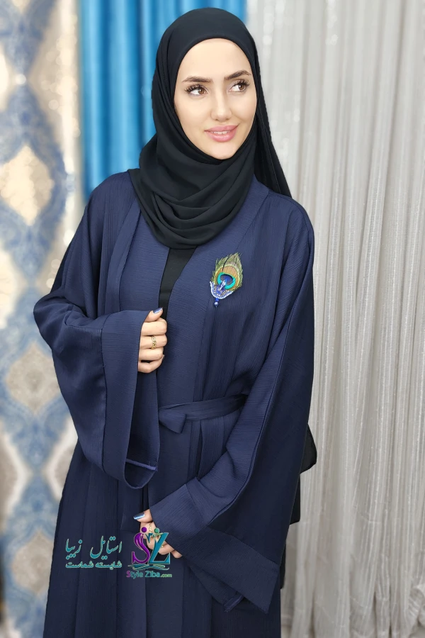 عبا عربی زنانه آنا (سورمه ای)