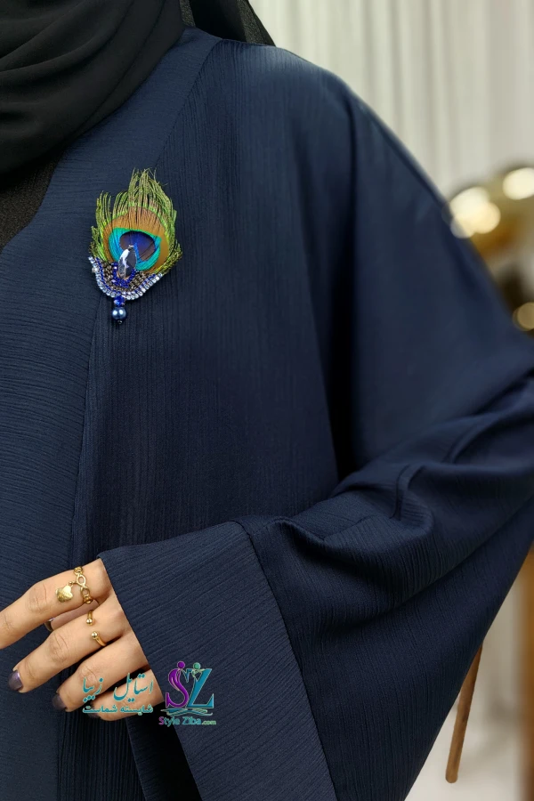 عبا عربی زنانه آنا (سورمه ای)