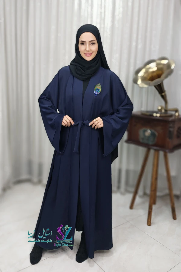 عبا عربی زنانه آنا (سورمه ای)