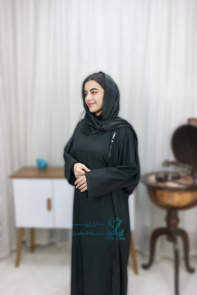 عبا زنانه پولک دوزی ژینوس