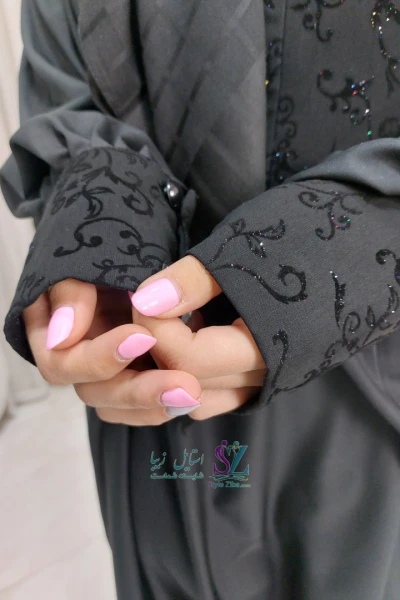 عبا زنانه پنل دار پرنیان