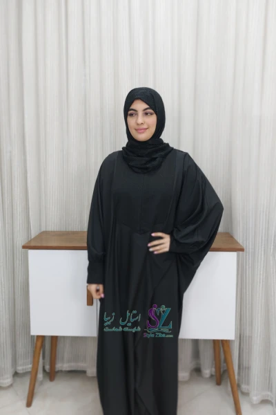 عبا زنانه پنل دار پرنیان