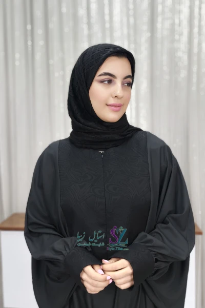 عبا زنانه پنل دار پرنیان