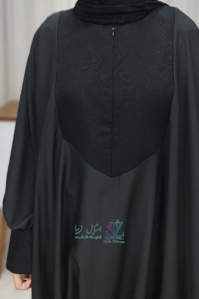 عبا زنانه پنل دار پرنیان