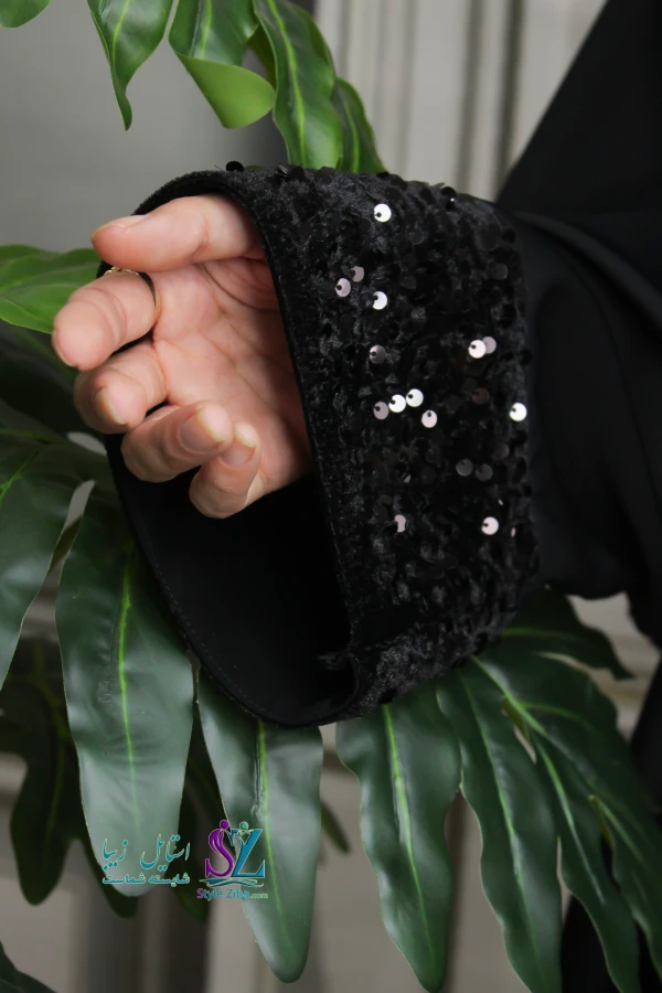 عبا زنانه پولک دوزی گلچهره