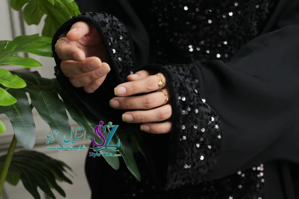 عبا زنانه پولک دوزی گلچهره