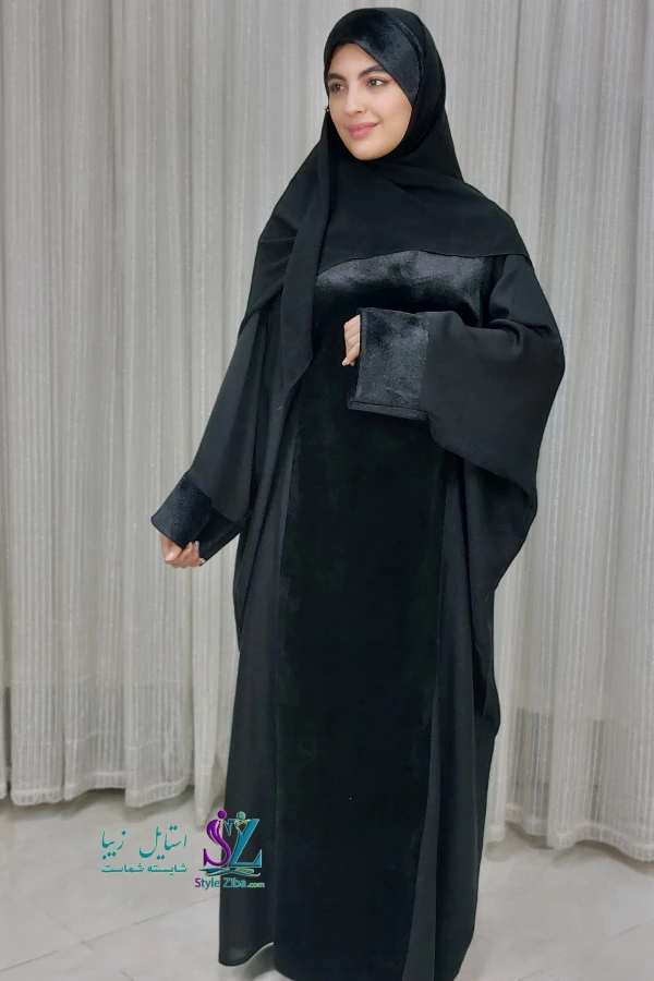 عبا زنانه مخمل سارینا