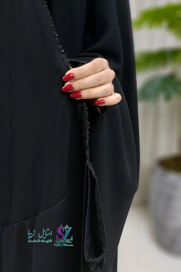 عبا اصیل عراقی سرمه دوزی نگین دار