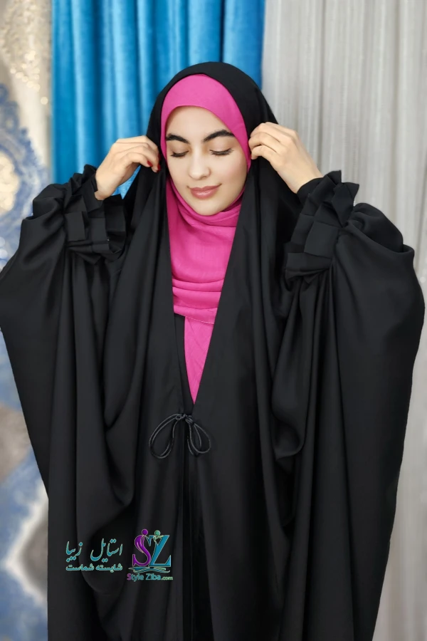 چادرعربی اصیل مچ پلیسه دوبل آسمان