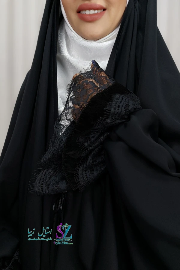 چادر عربی مچ مخمل گیپور شکوه