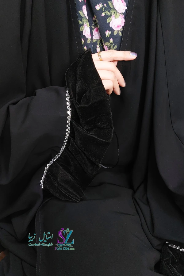 چادر جده مچ مخمل پلیسه ساحل