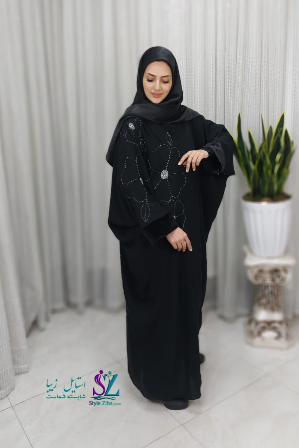 عبا زنانه مجلسی شقایق