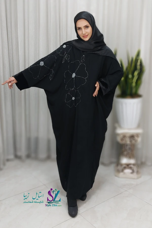 عبا زنانه مجلسی شقایق