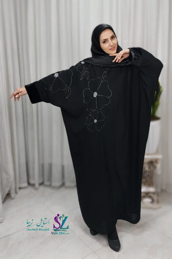 عبا زنانه مجلسی شقایق